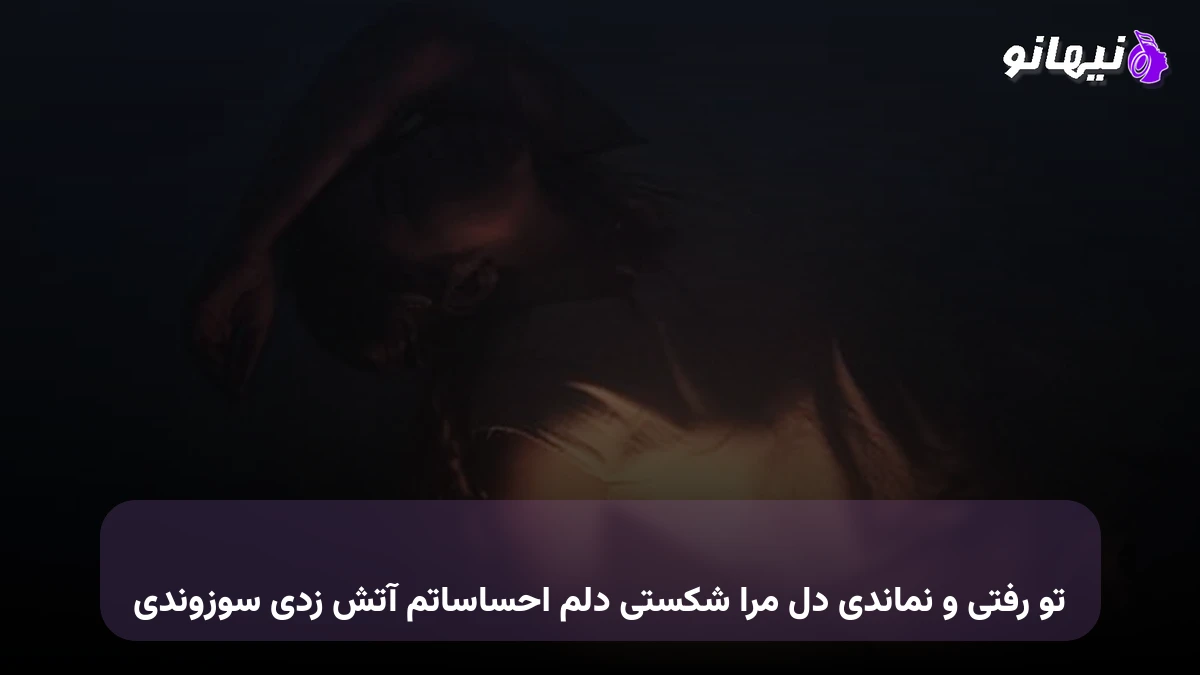 دانلود آهنگ تو رفتی و نماندی دل مرا شکستی دلم احساساتم آتش زدی سوزوندی 